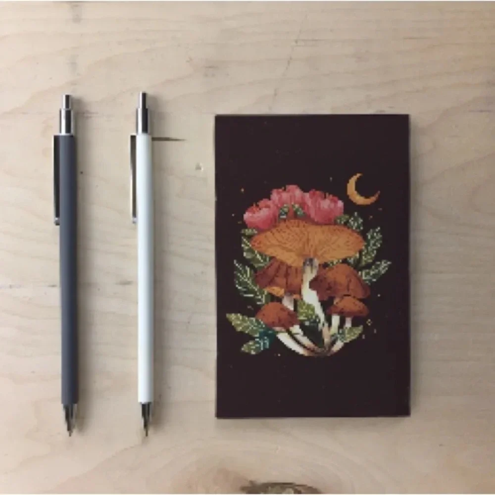 Midnight Mushroom Pocket Notebook - Lined by Denik - For Bundles Only